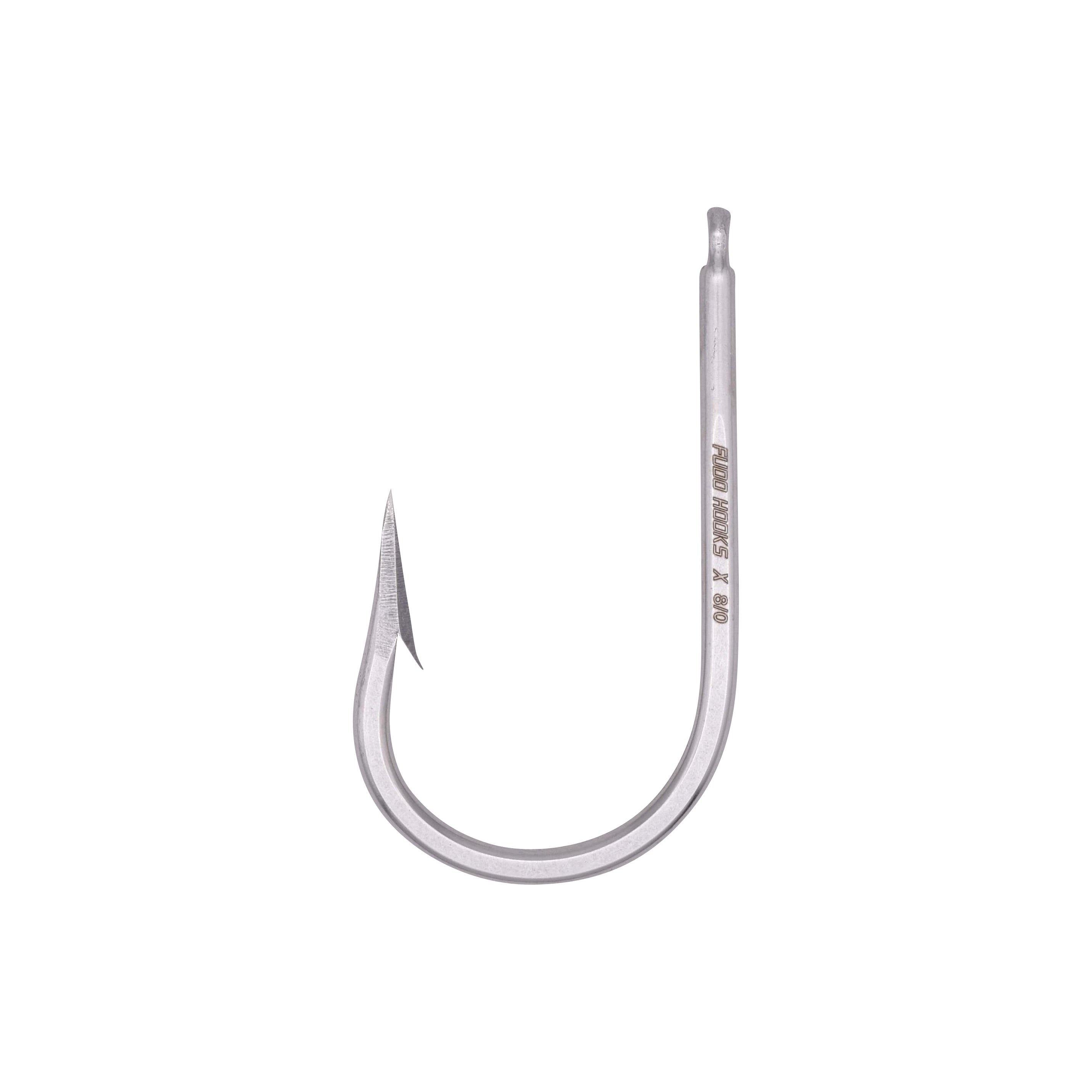 Fudo Hooks - Super Ocean Tuna Needle Eye Hooks 8/0 - 2pk